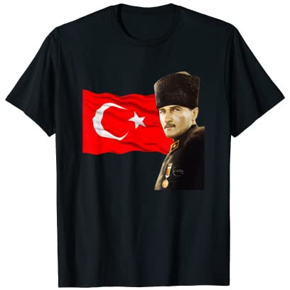Gazi Mustafa Kemal Atatürk Türkiye Ay Yildiz Bayrak Türkei T-Shirt