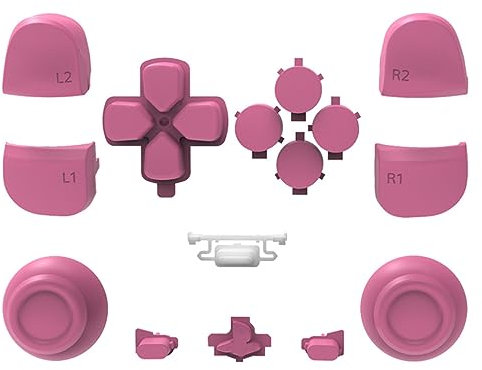 Controller Thumb Grips Handle Keycap Cover for PS5 Game Console, Thumbstick Cap Repair Part for PS5 Gamepad Handle Accessories (Purple)