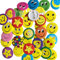 40 Pièces Smile Badges avec Épingle,Smile Badges Métal Ronds Souriants Badges Forfait Individuel Smile Épingles à Badge pour Décoration de vêtements les Étudiants