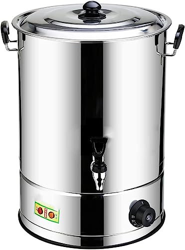 ELGADO 20L Commercial Stainless Steel Catering Urn,Catering Hot Water Boiler,High Heat Transfer Efficiency And Can Prevent Dry Burning