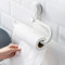 Kitchen Roll Holder, White Plastic Suction Cup Paper Towel Holder, Wall Mounted, Self-Adhesive Kitchen Roll Holder, No Drilling, Roll Holder, Kitchen Wall, Suitable for Kitchen, Bathroom and Sink