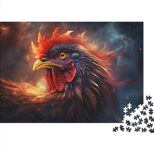 1000-teiliges Puzzle, Hahn-Puzzle, Holzpuzzle, Familienaktivität, 1000 Teile (75 x 50 cm)