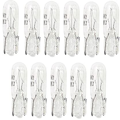 Herklotzn 100 Stück T5 286 Glühbirne Miniatur Basic Lampe für Kennzeichen Kennzeichenbeleuchtung Innenbeleuchtung Instrumententafel Automobil