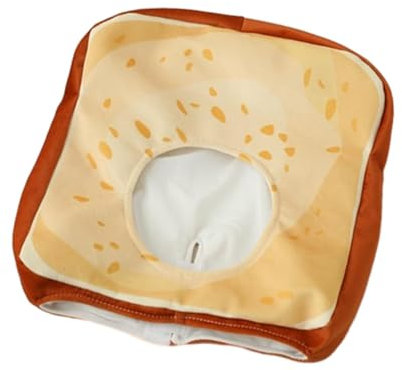 JISADER Atmungsaktive Plüsch Toast Hut Kopfbedeckung Männer Frauen Erwachsene Kinder Jungen Mädchen Cartoon Kopfschmuck Kopfbedeckung für Maskerade Ball