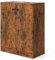 TANGZON Storage Cabinet, Wooden Buffet Sideboard with Doors, Shelves/Drawers, Freestanding Cupboard Unit for Kitchen Living Room Dining Room Hallway (2 Doors, Rustic Brown)