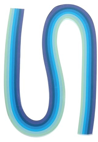 PATIKIL 120 Stück Quilling-Streifen Papier 3/16(5mm) 21 Origami-Papier Quilling-Streifen für Kunst DIY Handwerk Weihnachten, Blau