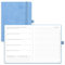 POPRUN Kalender 2025 Buchkalender A5 Notizbuch (Aug.2024-Dez.2025), ca. A5 (22 x 16,5 cm), Terminplaner, Wochenplaner 2025 Softcover mit PU-Leder, Zertifiziertem Papier - Cyanblau