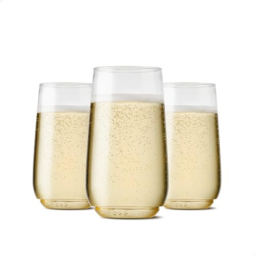 TOSSWARE POP 6oz Flute Jr Set of 252, Premium Quality, Recyclable, Unbreakable & Crystal Clear Plastic Champagne Glasses, 252 Count (Pack of 1)