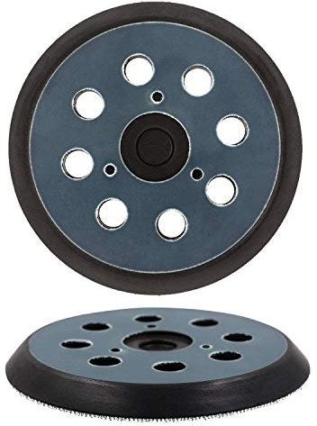 COMVASTARS 2 Pcs 125 mm 8 Agujeros Almohadillas Repuesto de Lijadora Orbital de Gancho y Bucle Almohadilla de Respaldo Aplicable a Milwaukee 51-36-7090, 51-36-7100 MAKITA BO5031,M9204,BO5021.