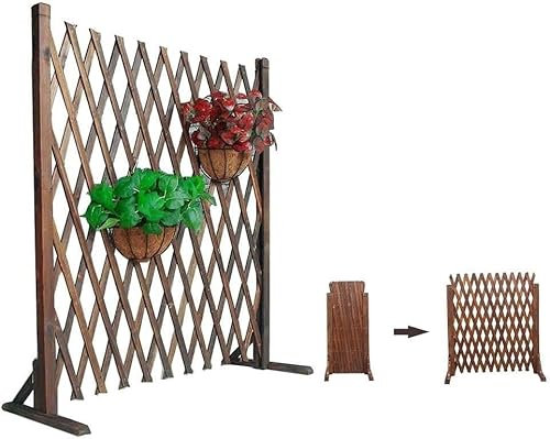 Zaun/Holzzaun/Teleskop-Leitplanke/Zierzaun für Balkon/Gitterdekoration/Sichtschutz für Gartenzaun/Haustierzaun (Größe: 70 x 120 cm) (Größe: 70 x 120 cm) (90 x 150 cm)