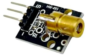 100pcs 5V Laser Head Sensor Module Laser Tube KY-008 Laser Module 650nm