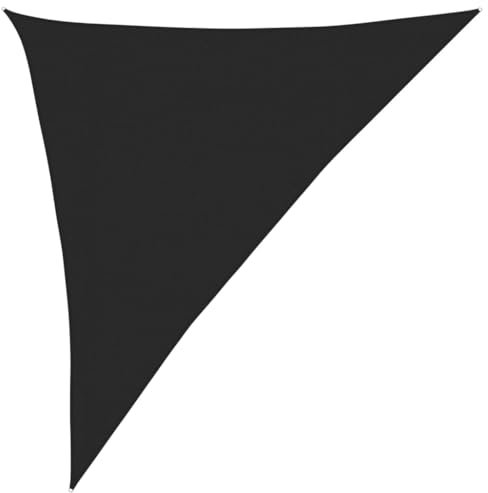 Prato & Giardino, Soggiorno all'aperto, Ombrelloni e ombrelloni da esterni Tenda parasole Vela 160 g/m² Nero 3x4x5 m HDPE