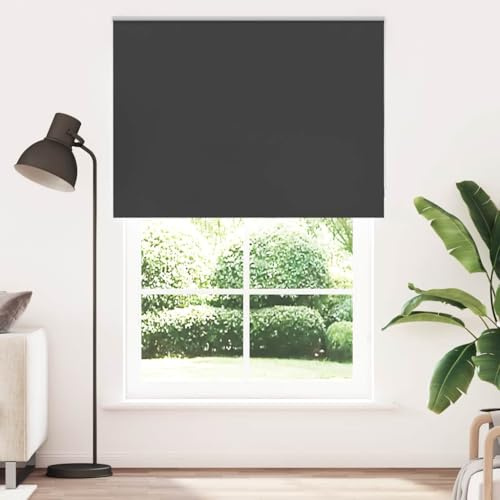 vidaXL Verdunkelungsrollo Schwarz 155x230 cm Stoffbreite 151,6 cm