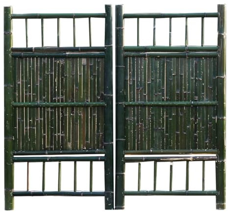 GOCHUSX Holzzauntor, Fußgängertor Aus Holz Mit Metallscharnieren, Dekoratives Gartentor, Kleine Gartentür Aus Holz Für Garten, Terrasse Und Außenbereich(135x100cm)