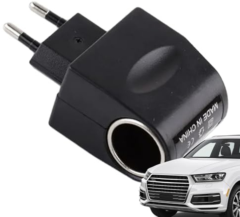 220V Auf 12V 1A Adapter Zigarettenanzünder Steckdose, AC Auf DC Spannungswandler Mit EU-Stecker, Zigarettenanzünder-Buchse, Pannung Wandler Konverter Netzteil Steckdose Ladegerät Adapter