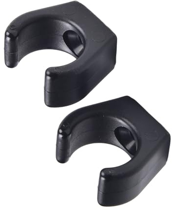 WheatThrive Black Nylon Marine Boat Hook Clamp, Ladder Clip for 3-4 Step Telescopic Ladders, Fits Pipe Diameter Up to 24mm/0.95 Inch