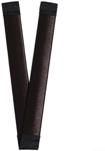 PureBowlic Mädchen Haarknotenmacher, einfach zu basteln, Pferdeschwanz-Halter, niedlich, flauschig, Ballerina, Tanz, Sport, Zubehör für Kinder, Teenager, für Größe weiches Polyester, Braun, Schwarz