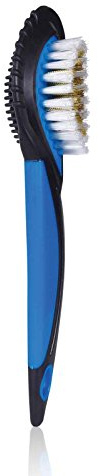 Kaps Wildlederbürste & Nubuk Bürste für Schuhe in Premiumqualität – 2in1 multifunktionale & ergonomische Schuh Reinigungsbürste & Schuhbürste dank optimalen Reinigungswinkel