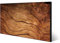 banjado Magnettafel schwarz 78 x 37cm / Magnetwand Metall/Magnetpinnwand als Memoboard/Pinnwand Magnettafel Küche, Büro, Kinderzimmer inkl. 4 Magnete & Montageset - Motiv Trockenes Holz