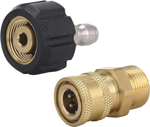 M MINGLE Kit adaptateur pour nettoyeur haute pression M22 14mm to 1/4'' Quick Connect Kit