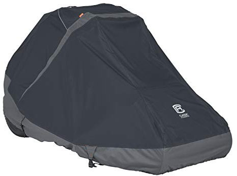 Classic Accessories StormPro Wasserfeste, robuste Abdeckung für Rasenmäher mit Decks bis zu 152,4 cm, Grau