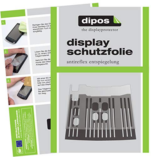 dipos 2x Schutzfolie matt für DeLonghi Dinamica ECAM 350.15.B Tropfblech | Antireflex, entspiegelnd, passt perfekt, Ultra-Dünn, kratzfest, blasenfrei, Fingerprint-kompatibel, selbstklebend