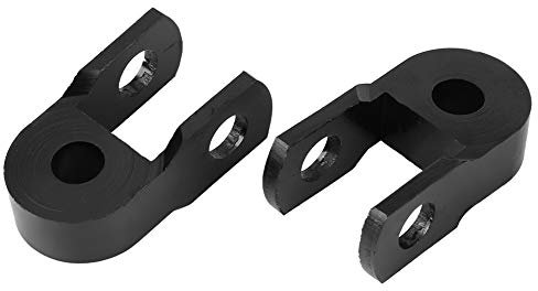 Stoßdämpfer, 2 Stücke 3cm Stoßdämpfer Höhe Verlängerung Extender Riser Verjüngung Universal Rear Shock Absorber Riser mit Schraube für ATV Quad Motor Pit Dirt Trail Bike (Ohne Schrauben)