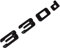 MCK Auto 330d schwarz glänzend Heckklappe Logo hinten Abzeichen Emblem Tuning kompatibel mit E90 E91 E92 E93 F30 F31 F32 F33 F34 HB3R1