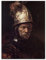Kunstdruck Poster - Rembrandt Der Mann mit dem Goldhelm 20x30 cm ca. A4 - Alte Meister Bild ohne Rahmen