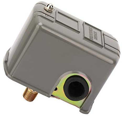 Jadeshay Wasserpumpe Druckschalter, 0,8-5,0 Bar Druckschalter Wasserpumpe Einstellbare Doppelfeder Pole G1 / 4