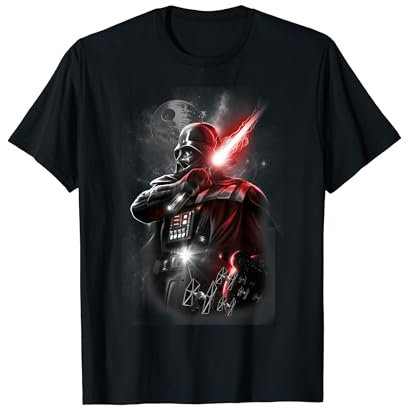 Star Wars Darth Vader Lightsaber Cross Body Portrait T-Shirt