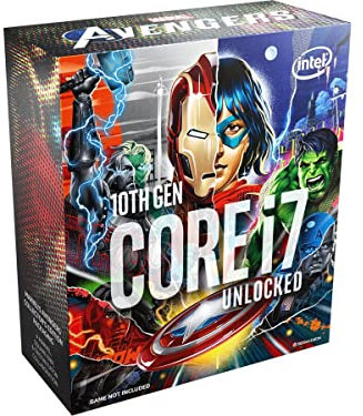 Intel® Core™ i7-10700K Processeur de Bureau avec Emballage Marvel Avengers Collector Edition 8 cœurs jusqu'à 5,1 GHz débloqué LGA1200 (chipset Intel® 400 Series) 125 W