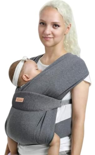 CUBY Baby-Tragetaschen für Neugeborene, halbe Schnalle, ergonomische Schmetterlings-Rückenform, einfache Tragetasche, verstellbare Kopf-Nackenstütze, Känguru-Front-Rucksack mit Kopfbedeckung,