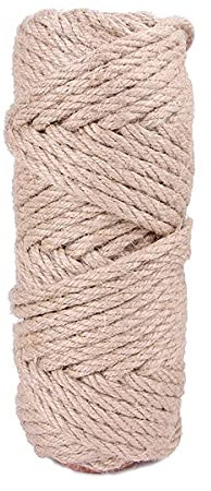 Cozylkx Corda per Gatti per Tiragraffi Corda in Sisal, Corda di Ricambio per Alberi da Rampicante per Gatti Corda di Iuta per Forniture per Tiragraffi 50m-5mm