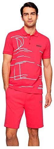 BOSS Paddy 3 Polo, Bright Pink673, L Homme