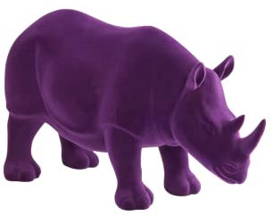 JOTEX Rhino Velvet Deko-Nashorn