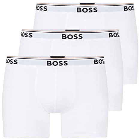 BOSS Herren, Boxershorts, New - White100, XXL
