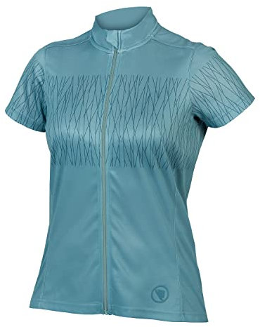 Endura Damen Hummvee Ray Kurzarm-Trikot, Moss, Größe M