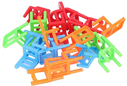 Dilwe Stapelstuhl-Spiel, 2 Sets Balancierstuhl-Spielzeug für Weihnachtsfeiern, Balancierstuhl-Spielspielzeug Stapelstuhl-Spiel für, die Koordination und Balance Lernen
