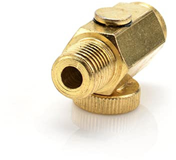 Messing Inline Luftstromregler Ventil, 1/4 Zoll NPT Fitting Luftdruck Kompressor Steuerwerkzeug für Luftfarbe Sprüher und Luftbürsten
