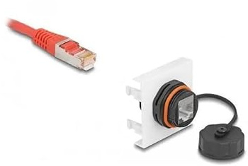 Delock Easy 45 Modul Netzwerk RJ45 Cat.6A, 45 x 45 mm