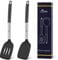 Hotec NSSTSB2 Heat Resistant Silicone Solid Turner, Slotted Kitchen Spatulas for Nonstick Cookware BPA Free,13.7inch