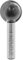 ENT 17070 Kugelfräser HW, Schaft (S) 8 mm, Durchmesser (D) 20 mm, NL 18,93 mm, R 10 mm, T 6 mm, SL 32 mm, für runde Nuten