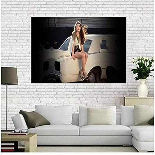 Poster Emilia Clarke Poster, Filmschauspielerin, Poster, Foto, Porträt, Bilder, Poster Und Drucke, Leinwandgemälde, Heimdekoration 50X70Cm Kein Rahmen