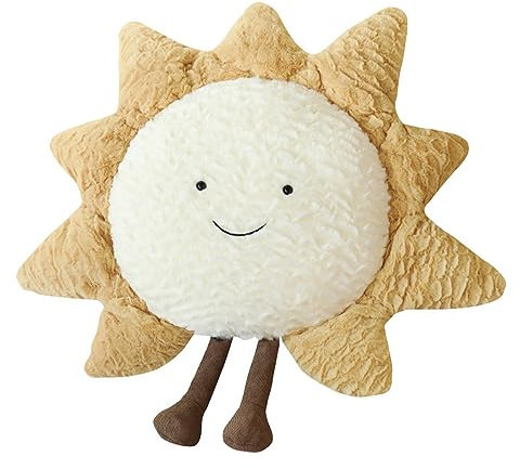 Sun Plush Pillow | Home Decor Soft Cushion | 15 inch Creative Sun and Star Moon Shape Plush Toys | for children's room decoration or Birthday Gifts for boys and Girls (Sun)