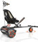 Rayve Hoverboard Sitzbefestigung S1 mit Stoßdämpfung hinten, Hoverboard Go Kart Zubehör für 6,5 8 10 Hover Board, Einstellbare Rahmenlänge & Off-Road Gummirad