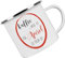 Kaffee weil es für Aperol zu früh ist Kaffeetasse mit Motiv, Tasse mit Druck, auch individuell mit Spruch, Foto, Wunschtext, Wunschname (Emailletasse)