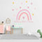 Indigos UG - Wandtattoo - Wandaufkleber - Regenbogen - individuell - Wunschtext - personalisiert - 12-60x47 cm - mit Herzen - für Kinderzimmer, Spielzimmer, Rainbow Wandsticker - Namensaufkleber