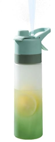 Botella de Agua en Aerosol | 650ml Botella de Agua con Pulverizador | Botella para Beber A Prueba de Fugas para Niños y Adultos | Botella de Agua Deportiva para Hacer Ejercicio