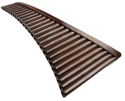 25 Pipes C Key Brown Musical Instruments Woodwind Instrument Handmade Pan Pipes Pan Flute (Color : Right-hand)